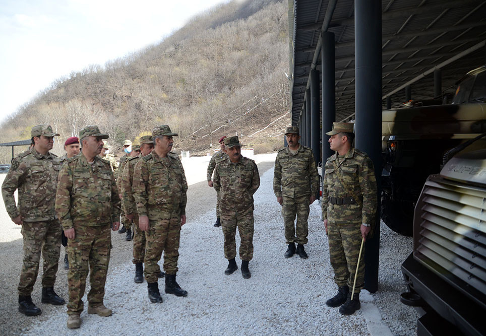 Military service, combat activities inspected in Kalbajar, Lachin